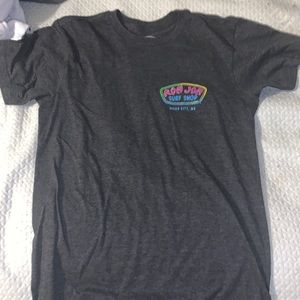 A dark grey Ocean City, Maryland Ron Jon shirt